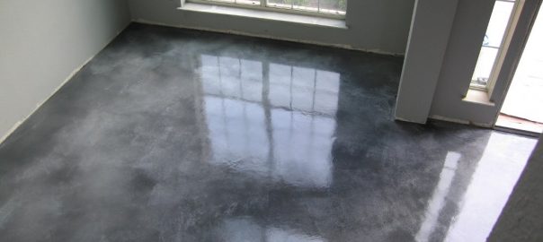 stained concrete floor